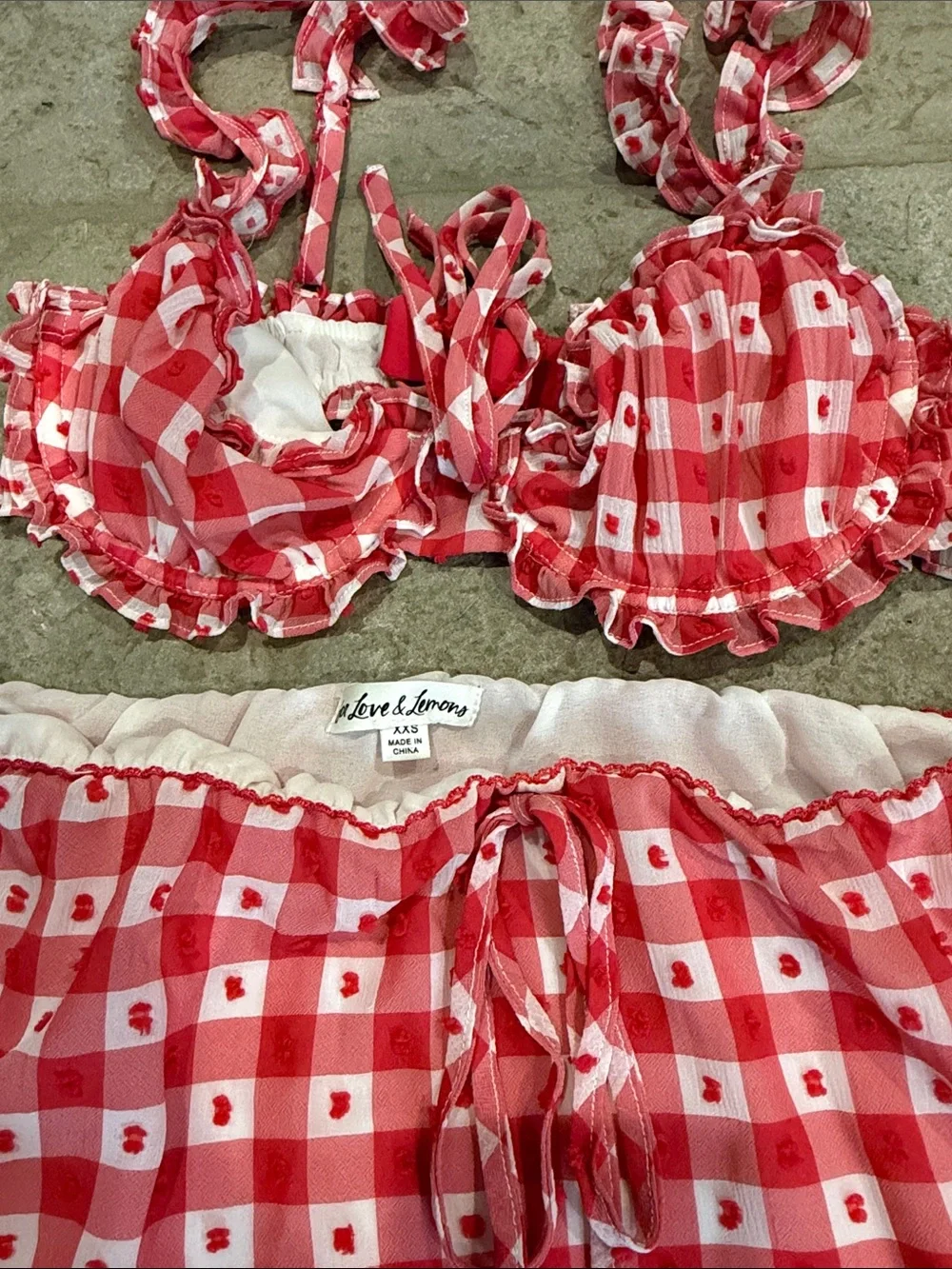 For love and lemons Gingham set